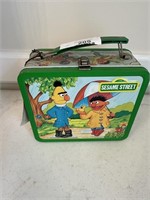1983 Sesame Street metal lunchbox with thermos