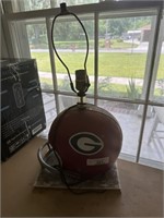 Vintage Georgia Bulldogs helmet lamp