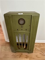 Old radio wood case