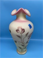 Fenton Hand Painted  Vase - Signed & Numbered