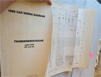 FORD 1989 Thunderbird Cougar Wiring Diagram