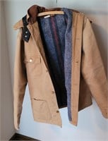 Vtg Carhartt Jacket Hood Wool Lined Large?