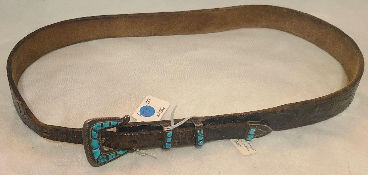 Original Old Dawn Navajo Turquoise Belt