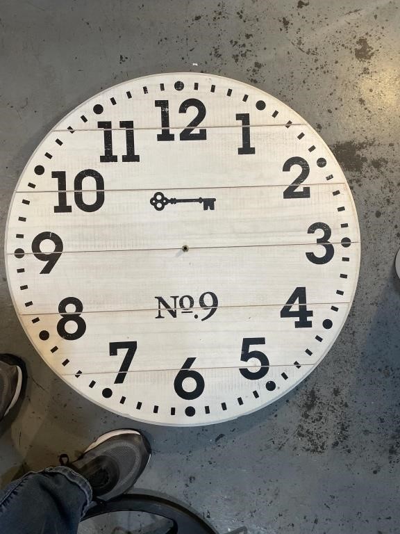 Huge clock can be used as decor or project piece