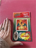 1998 Pokemon Charizard supersize stickers
