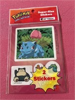 1998 Pokemon Ivysaur Pikachu supersize stickers