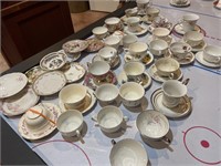 Lot of 20 regular size tea cups plus 10 cups and