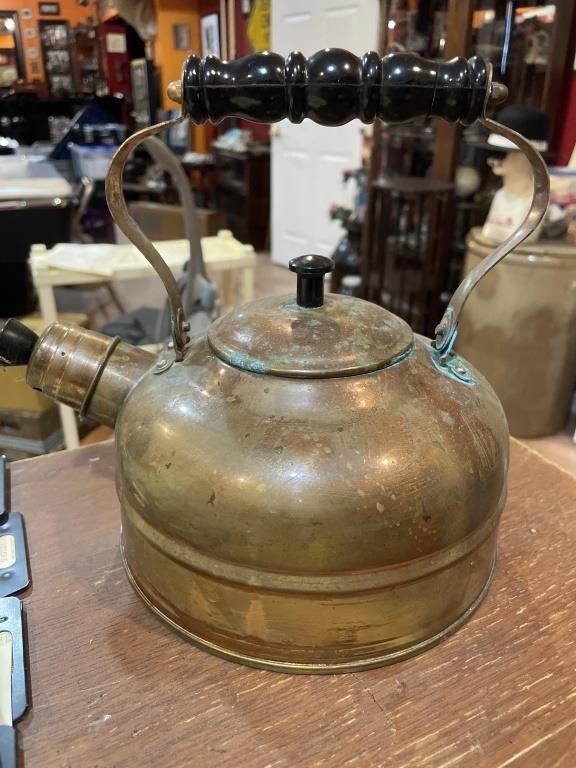 Copper coated tea kettle