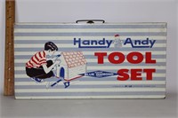 Vintage Handy Andy Tool Set Box Toy