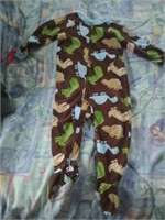 Carter's size 2T footed pjs
