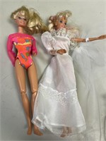 1993 bendable gymnast, Barbie and bride