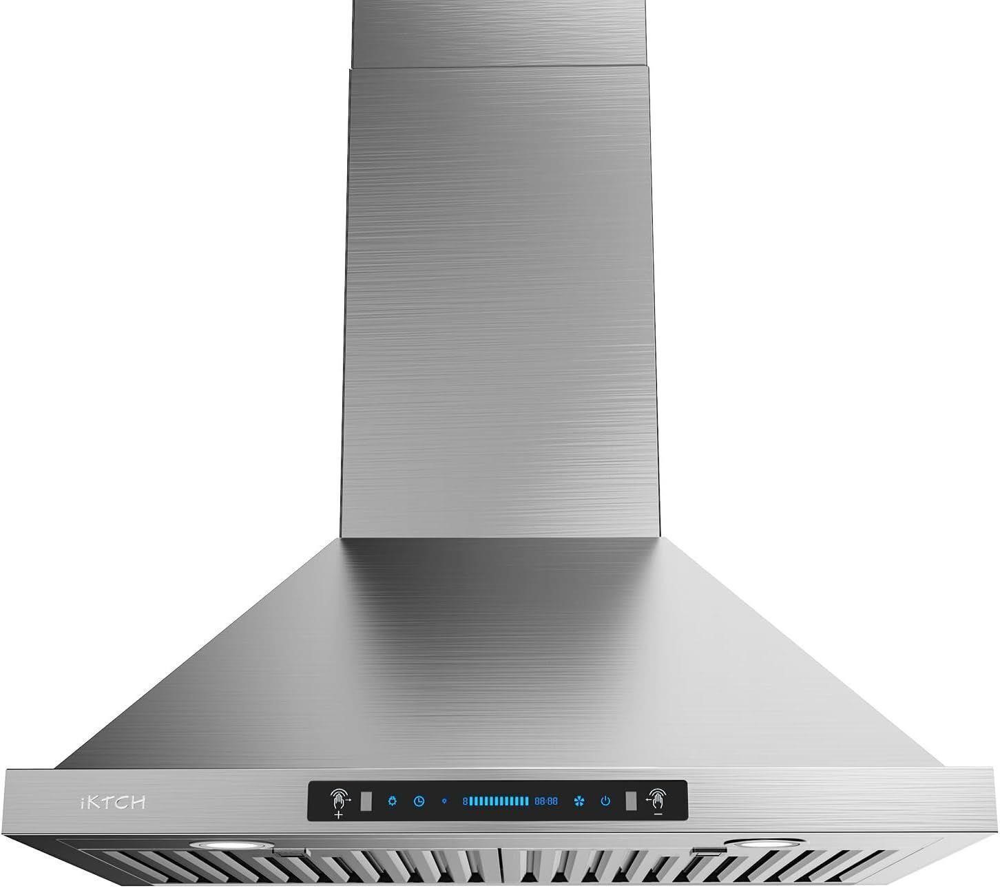 IKTCH 30' Wall Range Hood stainless steel 900 CFM