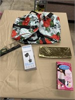 Floral duffle, trendy top, phone mount and more