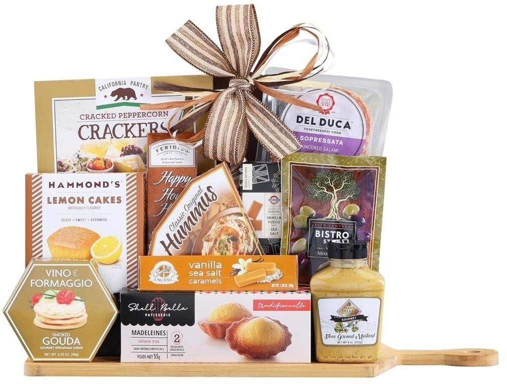Gourmet Cheese and Salami Gift Basket