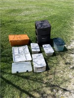 Storage containers various sizes eight total