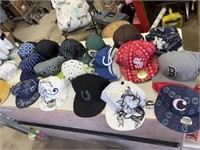 Baseball cap collection various teams and