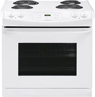 Frigidaire 30" White Electric Drop-In Coil Range