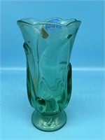 Fenton Green Glass Vase