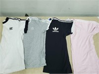 4 Adidas shirts size medium