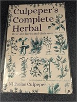 Culpeper's Complete Herbal metal sign. 8x11.5"