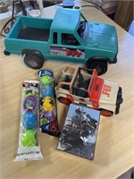 Truck, jeep and toys