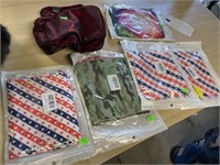 Make up bag and packs of face covers