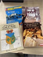 Wood working,  model plane, family crest books