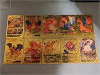 Nice set of 10 foil pokémon cards