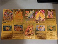 Awesome set of 10 foil pokémon cards