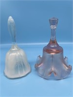 2 -art  Glass Bells
