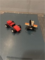 Tiny Lego car and plane
