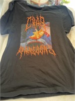Crab ragoon heavy metal shirt looks  to be a med
