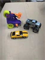 Toy cars imaginext joker car, mustang, truck