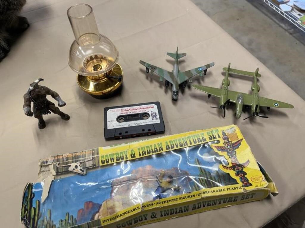 Toy Planes Indiana Jones  cassette tape, cowboy