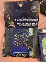 Buzz, Lightyear, reusable bag and four pack