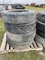 285x75x24.5 set of 4 Truck tires