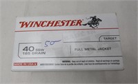 100 Rounds 40 S&W Winchester Ammo NO SHIPPING