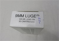 50 Rounds 9mm Luger Ammo - NO SHIPPING