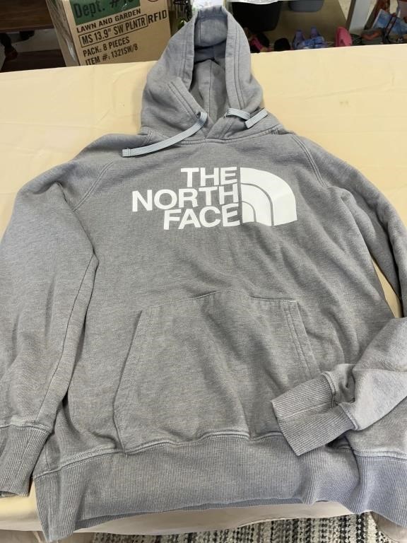 Women’s small north face hoodie gray