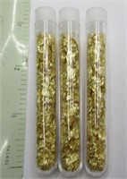 3 Large Vials of Oregon Gold Foil