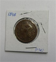 1848 Full Liberty US Large Cent