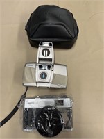 Vintage cameras, and case, Kodak and photo flex