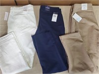 3 new pair of pants with tags all size 12
