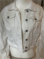 Size medium white denim jacket