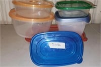Lot of storage food containers