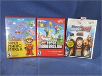 WII MArio games, WWE game