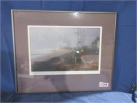 Pirou Normandy framed and matted print