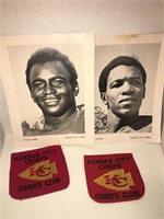 KANSAS CITY CHIEFS SIGNED LANIER, TAYLOR &PATCHES