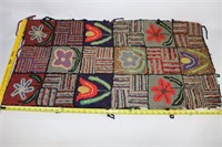 Antique Hooked Rug 21 x 41