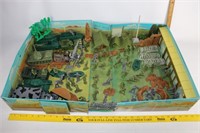 Vintage Military Boot Camp Play Set